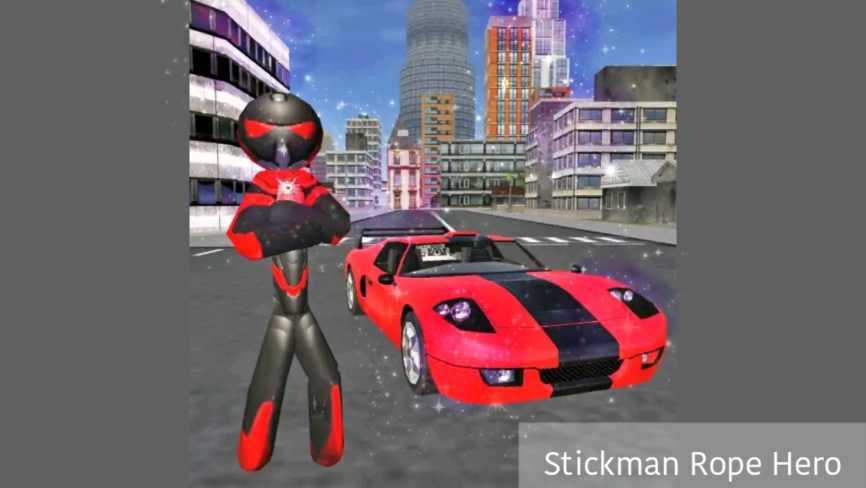 Stickman Rope Hero MOD APK v3.9.7 (Unlimited Money/Gems/Diamonds) 기계적 인조 인간