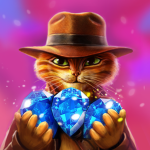 Indy Cat: Match 3 Adventure MOD APK (Jídelní lístek, Unlimited Bows) v1.97