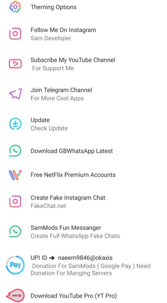 Chat fake apk instagram InstaUp App